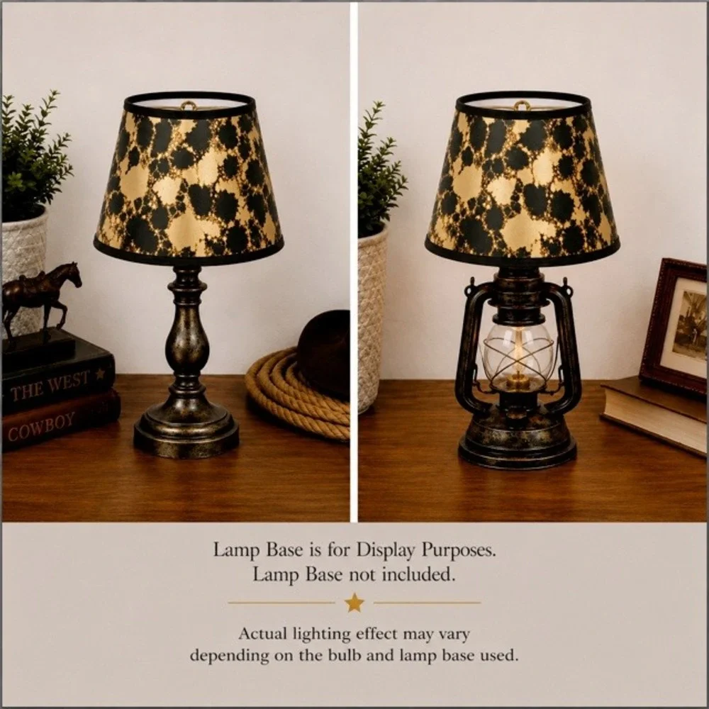 Vintage Tortoise Marbled Clip On Mini Lampshade 4